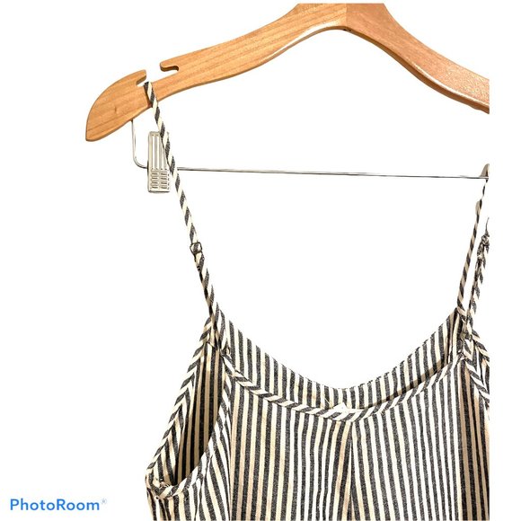 Ali Golden Linen wide leg jumpsuit overalls - Picture 8 of 13